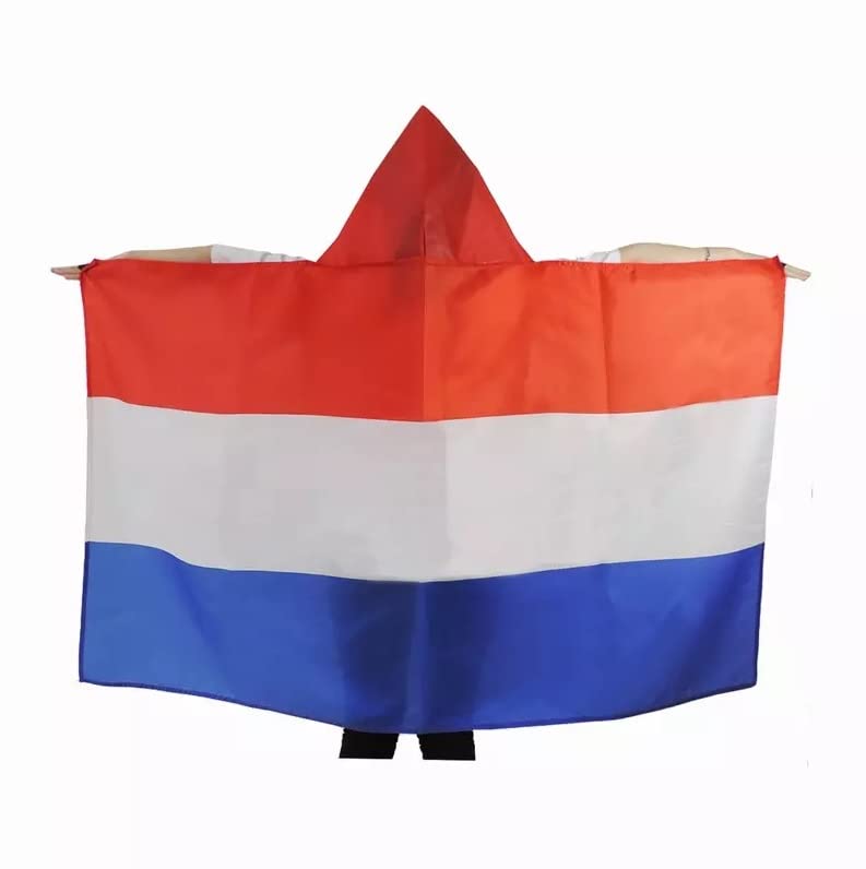 AZ FLAG Bandera de Países Bajos 150 x 90 cm, Capa Bandera Neerlandesa 100% poliéster con mangas integradas, Body Flag neerlandés