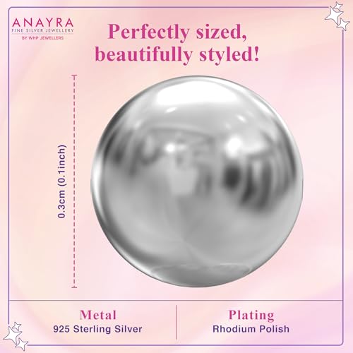 Image of 925 Sterling Silver Earrings for Women & Woman | Stud Earrings for Women | Daily Wear Silver Jewellery | Gift for Wife, Girlfriend, Mother, Sister | Rakhi Gift for Sister