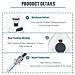 WHIPIN Continuous Pipettes, Adjustable Volume Laboratory Dispenser, 5 Adjustable Gears, Continuous Dispensing 48 Times, 0.5ml-50ml Pipettes, Standard 5ml Nozzle, for Chemical, Industry