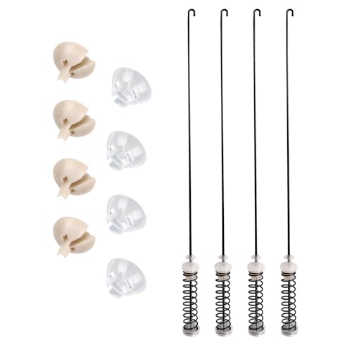 4pcs W10780045 Washer Suspension Rod Kit with 4 Suspension Balls & 4 Bushings Washing Machine Parts Accessories Practical & Easy to Install