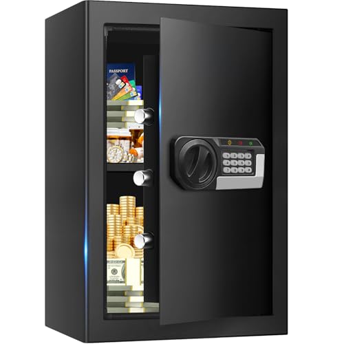 Fireproof Water-Resistant Home Safe with Electronic Lock