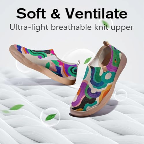 Men's Slip On Loafers Art Painted Travel Shoes Lightweight Comfortable Casual Footwear2