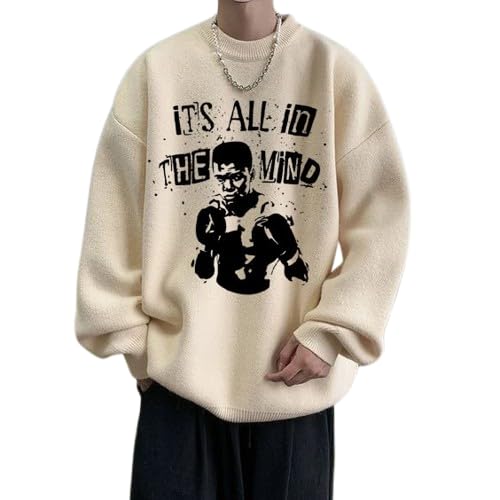 Unisex Sweatshirt Mens Black White Hip Hop Punk Pullover Streetwear Casual Fashion Clothes Mens Regular Korean Harajuku-image-37