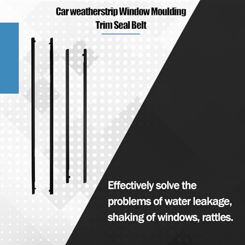 4Pcs Front and Rear Door Window Belt Weatherstrip Fits for Pontiac G8 GT GXP 2008 2009 for Chevy SS GM 2014-2017 Replaces 92227438