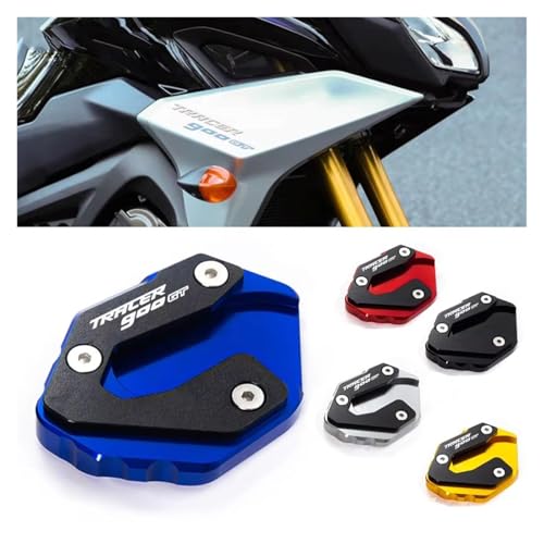 Extension support latéral Tracer 900GT bleu accessoire béquille moto 17-20