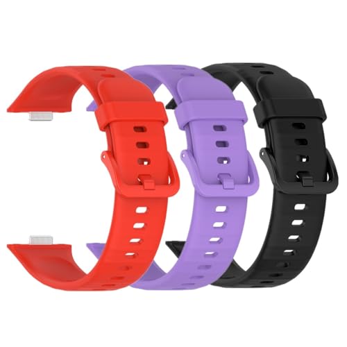 Pack de 3 correas para Huawei Watch Fit silicona miniatura 1