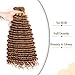 Luxvogue Deep Curly Braiding Human Hair 100g 16 Inch Color 30 Auburn Brown Deep Water Wave Bulk Human Hair for Braiding No Weft Brazilian Virgin Deep Curly Human Hair Extensions for Boho Braids