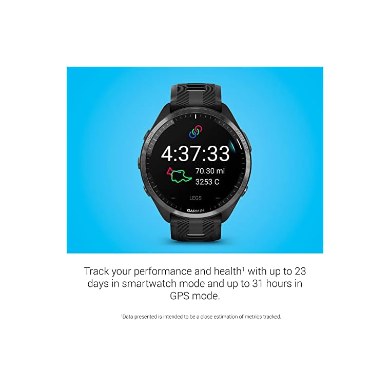 Garmin Forerunner® 965 Running Smartwatch, Colorful AMOLED Display, Training Metrics and Recovery Insights, Black and Powder Gray, 010-02809-00 - Image 5