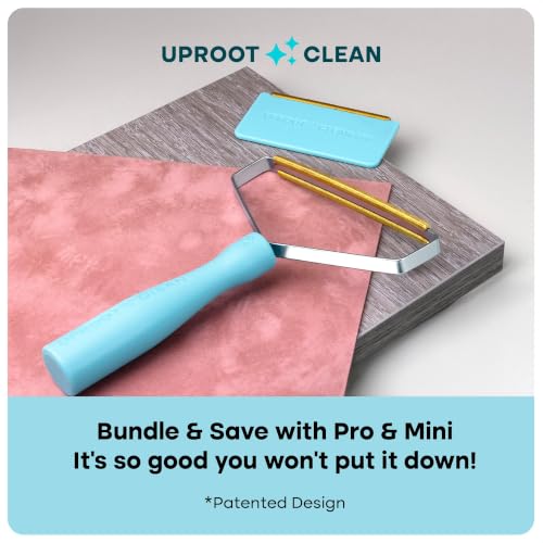 Image of Uproot Cleaner Pro Pet Hair Remover & Mini - Pet Hair Removal Tool Multi Fabric Edge & Carpet Scraper - Cat for Couch, Cat Towers, Car Detailing The Furry-Situation Survival Kit