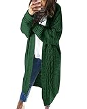 Ferrtye Womens Oversized Chunky Long Cardigan Sweaters Open Front Cable Knit Long Sleeve Duster...