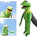 YUESUO Kermit Marionnette grenouille en peluche, 60 cm, cadeau d'anniversaire créatif pour garçons et filles