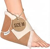 Kenley Heel and Foot Protectors - Sold Individually - Protect Feet, Heels & Elbows from Ulcers, Bed & Pressure Sores - Pain & Injuries Relief Pillows - 100% Genuine Lambskin Cushions Pads