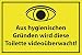 Produktbild Videoüberwachung Schild -65t- Toilette, mit 4 Tesa-Powerstrips