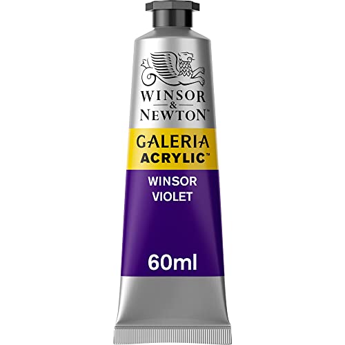 Image of Winsor & Newton Galeria Acrylic Colour - Tube of 60 ML - Winsor Violet (728) - Highly Pigmented Lightfast Artists' Acrylic Paints for Canvas, Wood, Fabric & Paper - More Colours Available