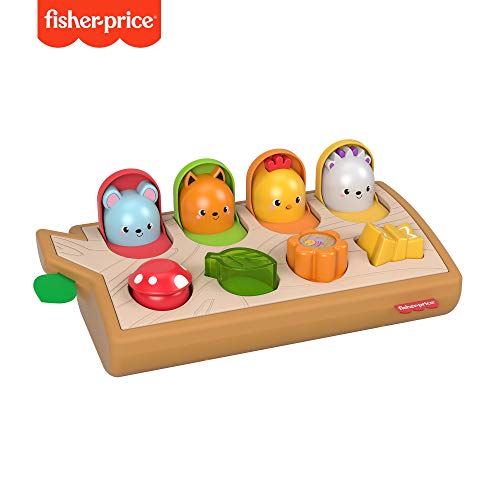 Fisher-Price- Animaletti con Dettagli in Legno e