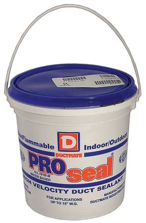 Low VOC Duct Sealant,1 gal.,Gray -6 pack