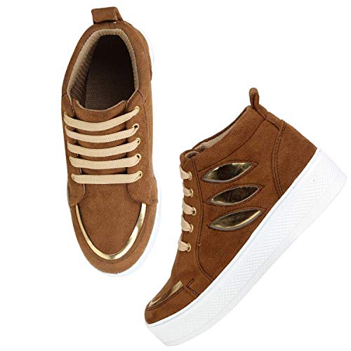 Image of Commander Stylish High Ankle Sneakers for Girls [Model 701]