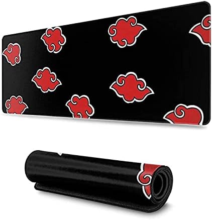 Japanese Ninja Mouse pad Gaming Large Anime Cute Big Black and red Desk pad Long Funny Cool Extra Hard Heated Keyboard mat