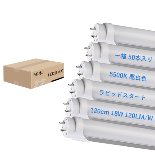 yAmazon.co.jp zLEDu 40w`  sbhX^[g pFLR40 40^ u led d18W 120cmǌu Px120LM/W ߓd ȃGl  F5500k-6000k HƖ Hsv 