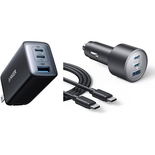 Anker USB C Charger with 167.5W USB-C Car Charger