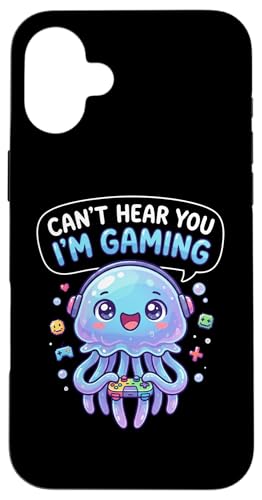 Jellyfish Video Gamer, Gaming Can't Hear You I'm Gaming �X�}�z�P�[�X iPhone 16 Plus �p
