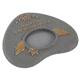 GRIRIW Haustier Gedenkstein für Hunde Wetterfester Grabstein aus Stein Herzförmig Kleine...