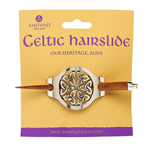 Silver Plated Six Trinity Knot Design Small Hairslide