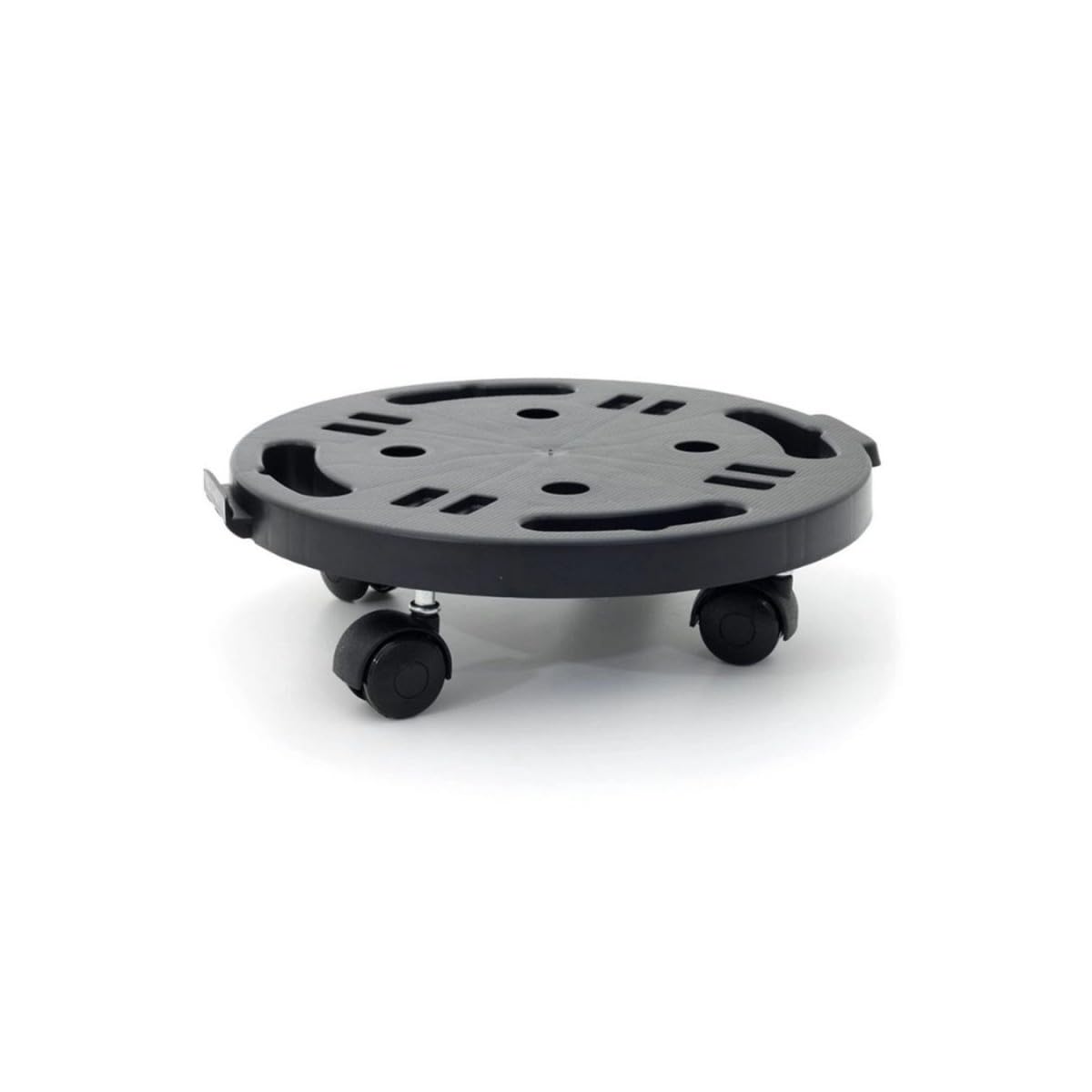 Support à Roulettes Rond diamètre 30 x 7 cm 4 roues - Porte Plante, Pot de Fleurs 170 kg max - Polypropylène Anti Choc
