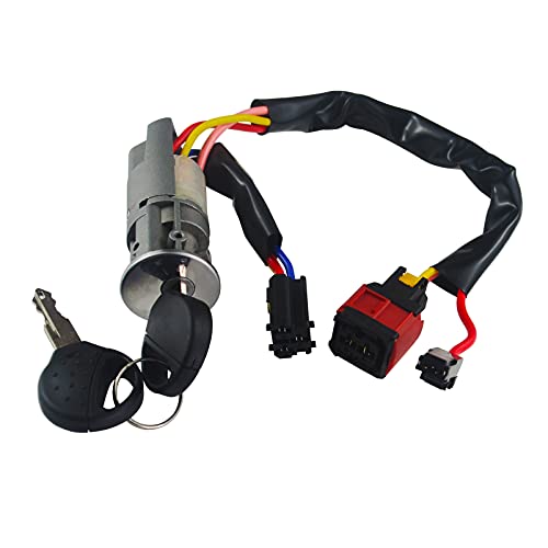 FanPaYY Interruptor del cilindro de encendido de la cerradura de la dirección 4162P0 con 2 llaves...