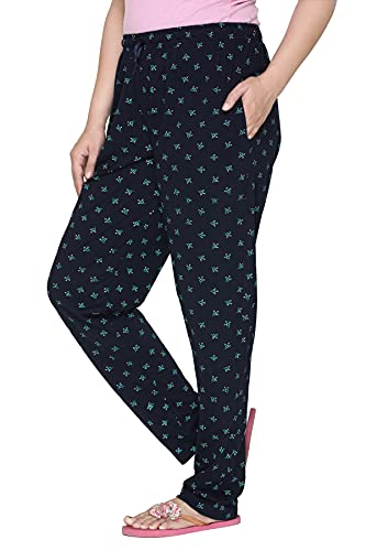 Image of CUPID Woman's Regular Fit Cotton Pyjamas Comfortable Night Pajamas Track Pant, Lowers, Daily Use Lounge Wear Pants for Ladies