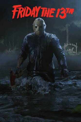 Friday The 13th Notebook: Jason Mask Friday the 13th Journal Notebook 6"x9" 110 page,Jason Lovers Halloween Gifts ideas.