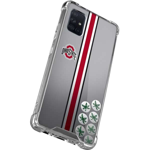 Skinit Clear Phone Case Compatible with Galaxy A71 5G - Officially Licensed Ohio State University Buckeyes Design