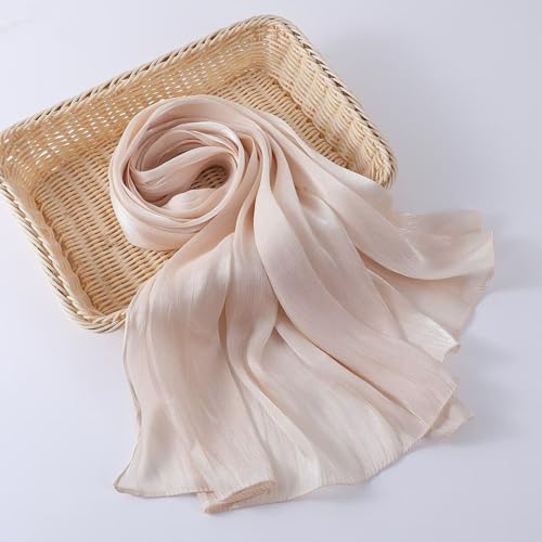 Women's Scarves Light Soft Fashion Solid Scarf and Wrap Shawl for for Evening Dresses Shiny