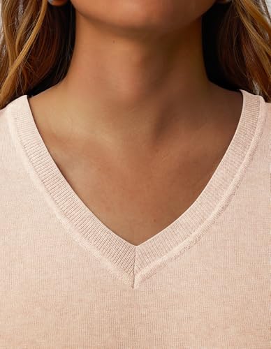 Image of GKBK Women's Sweaters 2026 Fall Fashion Lightweight Classic V Neck Business Casual Outfits Long Sleeve Knit Pullover Tops