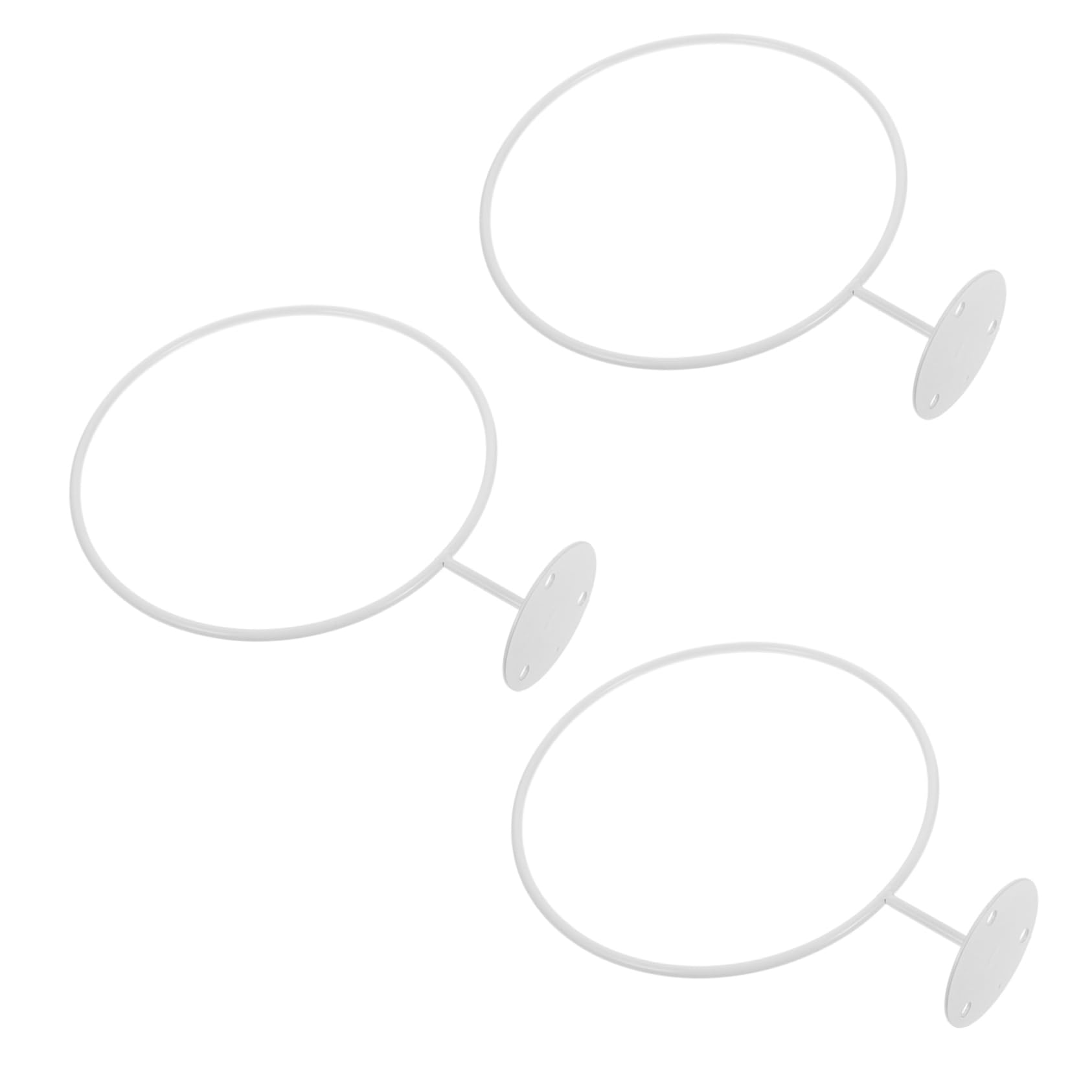 ABOOFAN 3pcs Wall Mounted Basketball Storage Rack Multi Purpose Football Holder for Home Display for Organizing Basketballs Footballs and Helmets Living Rooms and Bedrooms