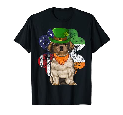 Shih Tzu Perro Día De San Patricio Camiseta