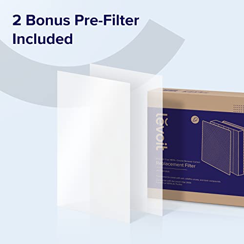 Image of LEVOIT Genuine Vital 200S-P Air Purifier Smoke Remover Replacement Filter, Supports HEPA Sleep Mode, 4-in-1 High-Efficiency Activated Carbon Filter, Vital 200S-RF-SR, 1 Pack, Blue