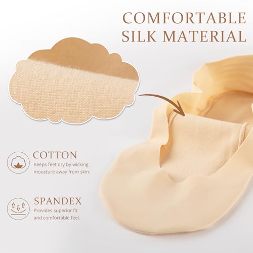 COOPLUS No Show Socks Womens Cotton Non Slip Low Cut Liner Socks Thin Invisible Socks for Flats Loafers 6 Pairs3
