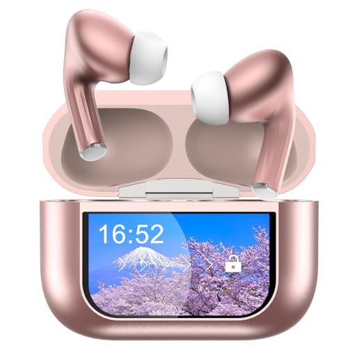 イヤホン bluetooth ワイヤレス 【2025 年新登場·多機能タッチスクリーン·ANC 対応 】Bluetooth5.4 ぶるーとぅーす ブルートゥース イヤホン探し IPX7防水 ノイズキャンセリング 最大48時間再生時間 自動ペアリング マイク付き ENC通話 HiFi音質 Type-C充電 小型/軽量 iPhone/Android/Pad適用 スポーツ/通勤のサムネイル