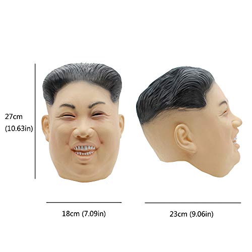 PartyCostume Kim Jong Un Mask Latex Realistic Human Mask President Politician Masks for Halloween Costume Party