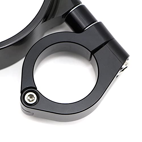 Eulina Seitenmontagehalterung für Tacho Motorrad Aluminium Instrumentenkappe passend für Harley Sportster XL, 95-14, 883, 1200 (schwarz)