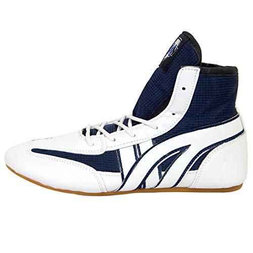 Image of RXN Men's Faux Leather Wrestling Shoes with Rubber Sole for Training