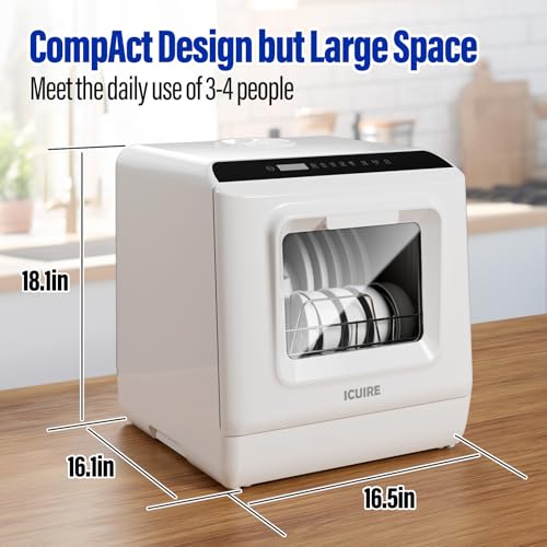 ICUIRE-Portable-Dishwasher-Countertop-Dishwasher-with-5L-Built-in-Water-Tank-Inlet-Hose-Mini-Dishwasher-with-6-Programs-360Dual-Spray-No-Hookup-Needed-ApartmentDormitoryMotorhome