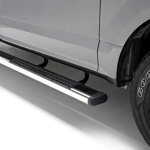 ARIES 4444004 6 x 75-Inch Oval Polished Stainless Steel Nerf Bars, Select Chevrolet, GMC C, K