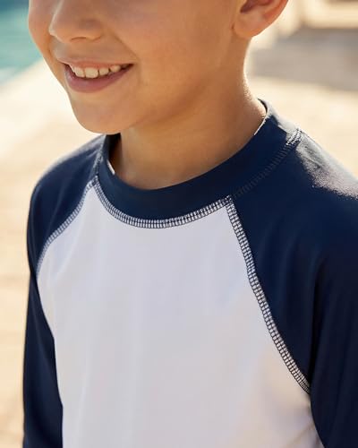 Image of City Threads Rash Guard for Boys SPF 50+ Made in USA, Long Sleeve Swim Shirt with Sun Protection, Toddler, and Youth Sizes