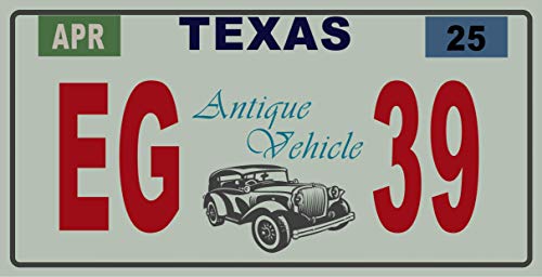 - Lot von 10 US-Metallkennzeichen – Nachbildungen echter amerikanischer Kennzeichen – V2