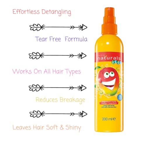 Magnificent Mango Detangling Spray for kids. Trio - 3-Pack for Silky, Smooth Hair. A gentle nourishing formula for Tangle-Free Locks, no tears, no knots. Just perfect for unruly hair. - Image 4