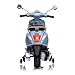 Light Blue 12V Vespa GTS Super Sport Ride-On for Kids 3-8, Licensed Vespa Electric Motorcycle with Realistic Sounds, Working Lights, Training Wheels, Treaded Tires, 66 lbs Capacity, 1-Year Warranty