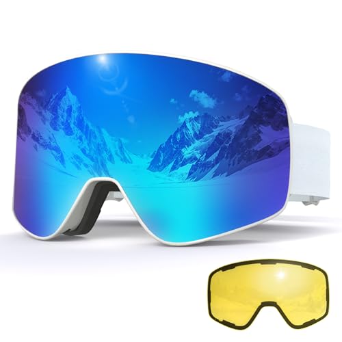 VCOROS ���C�X�L�[�S�[�O�� �N�C�b�N�`�F���W�����Y�t�� OTG�f�U�C�� �܂�~�� �X�m�[�S�[�O�� UV400�ی� �w�����b�g�Ή� �X�m�[�{�[�h�S�[�O�� �j�����p (�z���C�g�t���[�� REVO�u���[)