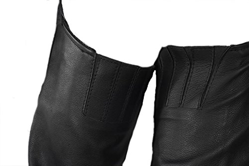 Womens Leather Sling Chaps with Snap Belt Loop 4XL